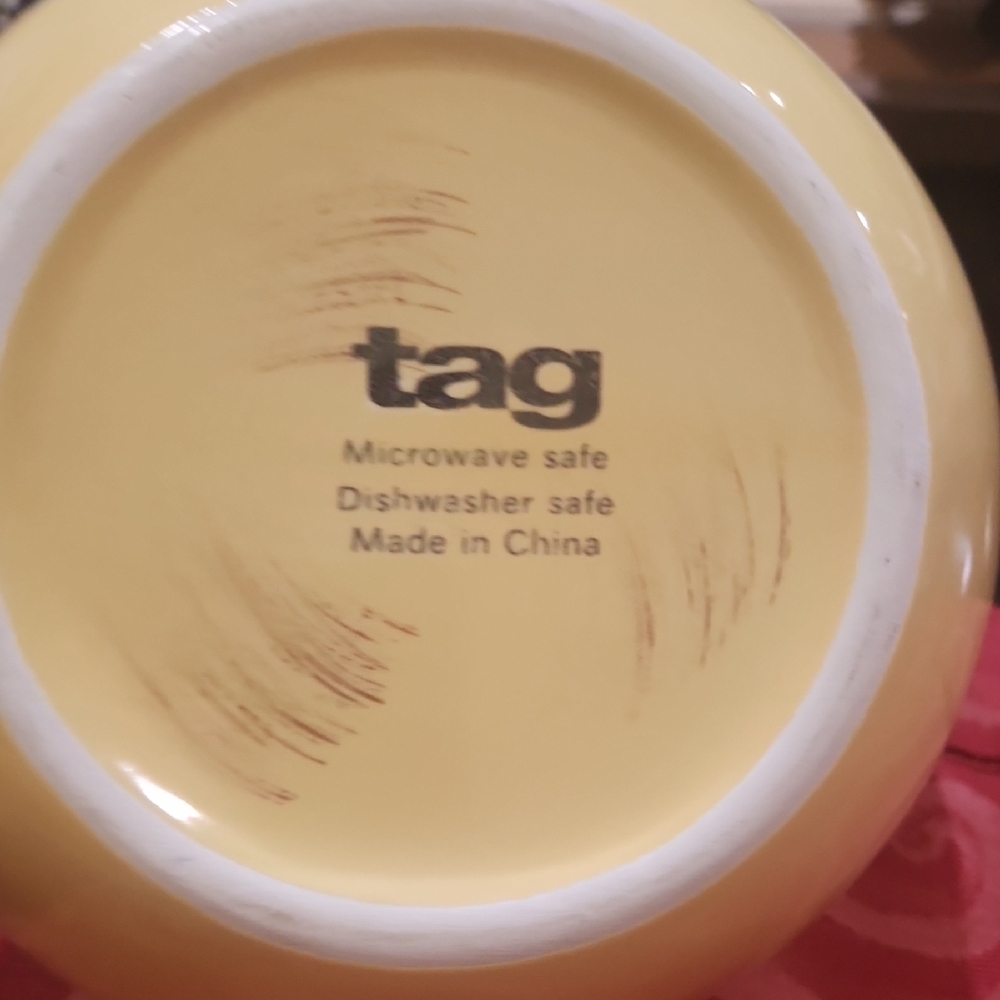 Tag Yellow Ceramic Pitcher - Picture 4 of 6